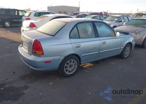 2004 Hyundai Accent Gl из США, поврежденный, VIN KMHCG45C44U499950